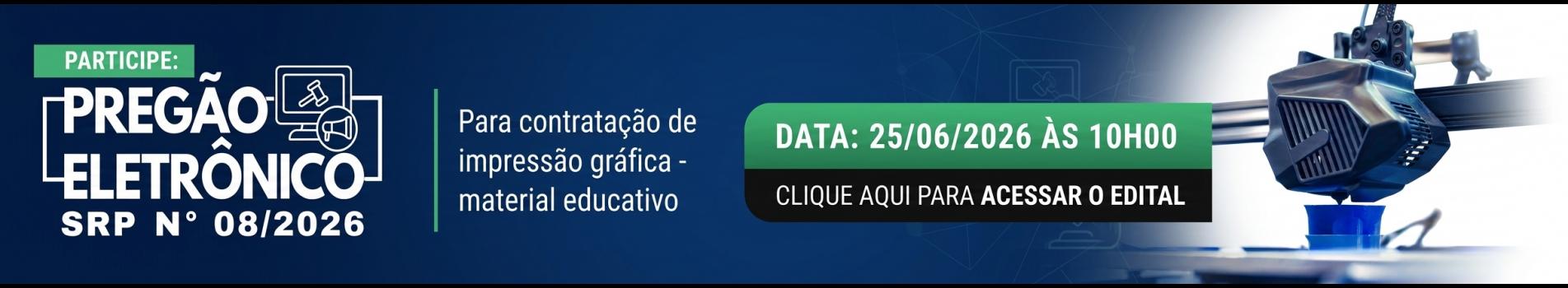 Pregão Eletrônico 08/2026