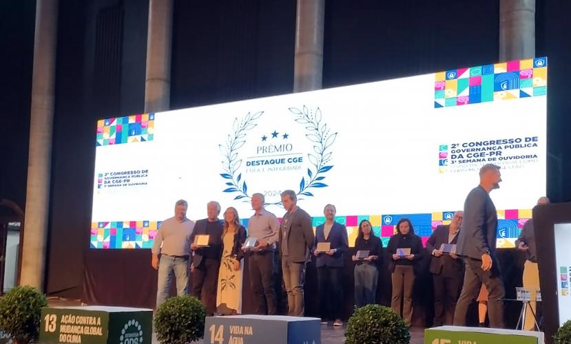 PARANAPREVIDÊNCIA recebe premiação da CGE pelo terceiro ano