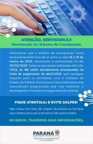 Manutenção do Sistema de Consignação