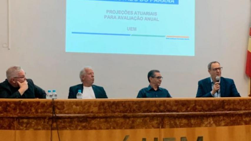 Diretores da PARANAPREVIDÊNCIA participam de palestra na UEM